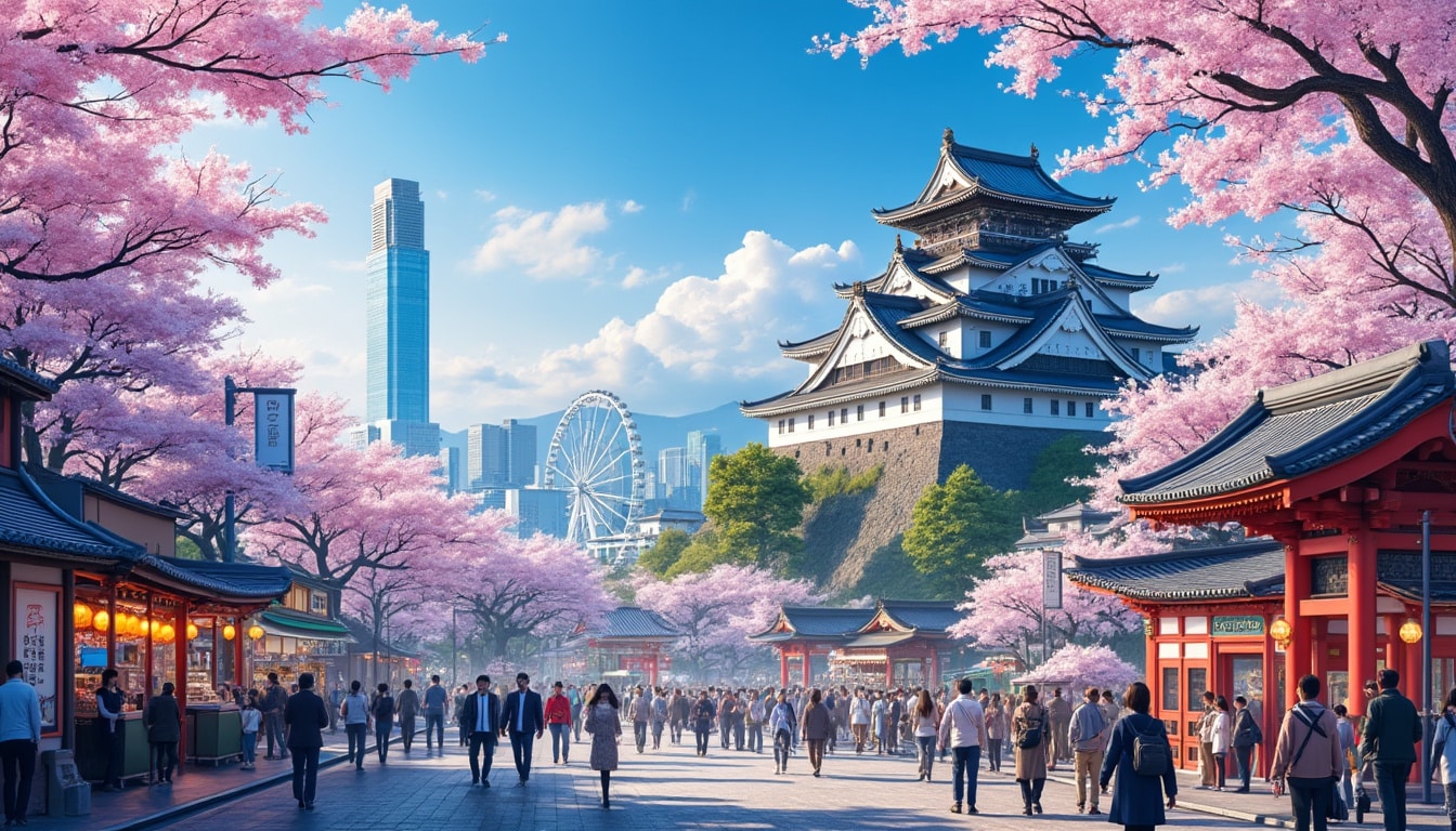 discover the top attractions and must-see sights in osaka, from the historic osaka castle to the vibrant dotonbori district. explore cultural landmarks, indulge in delicious street food, and experience the unique blend of traditional and modern japan. plan your perfect osaka adventure today!