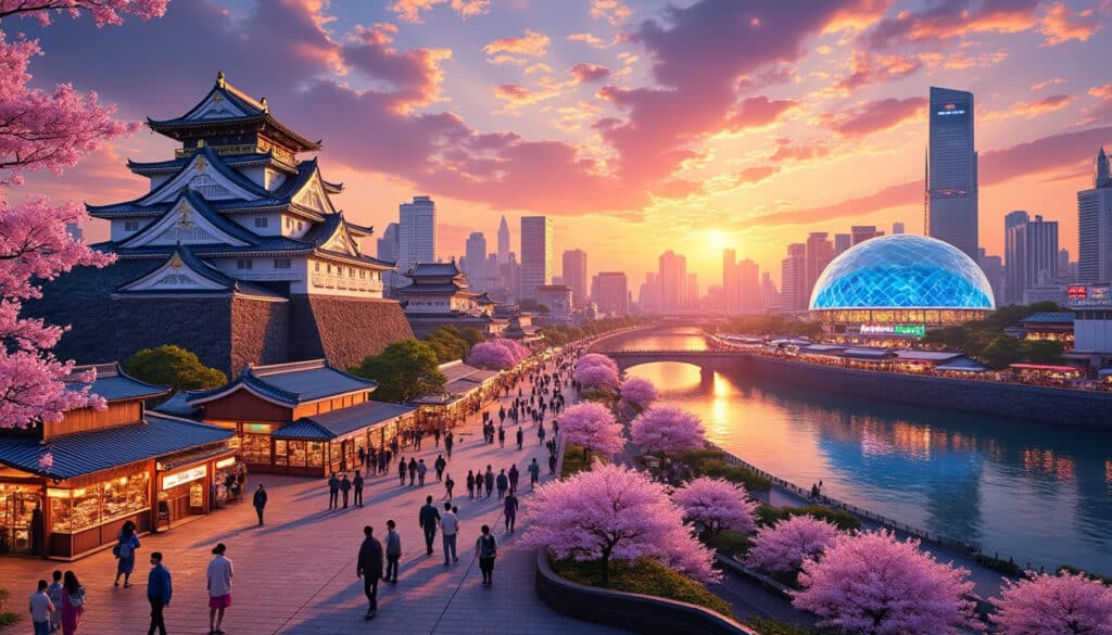 discover the top sightseeing options in osaka, from stunning historical landmarks and vibrant districts to delicious street food experiences. explore the city's rich culture and vibrant nightlife while visiting attractions like osaka castle, dotonbori, and universal studios japan.