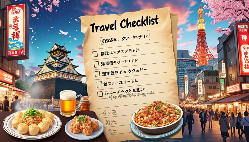 explore osaka like a local with our comprehensive travel checklist! from must-visit attractions and delicious street food to essential packing tips and cultural etiquette, ensure your trip is unforgettable.